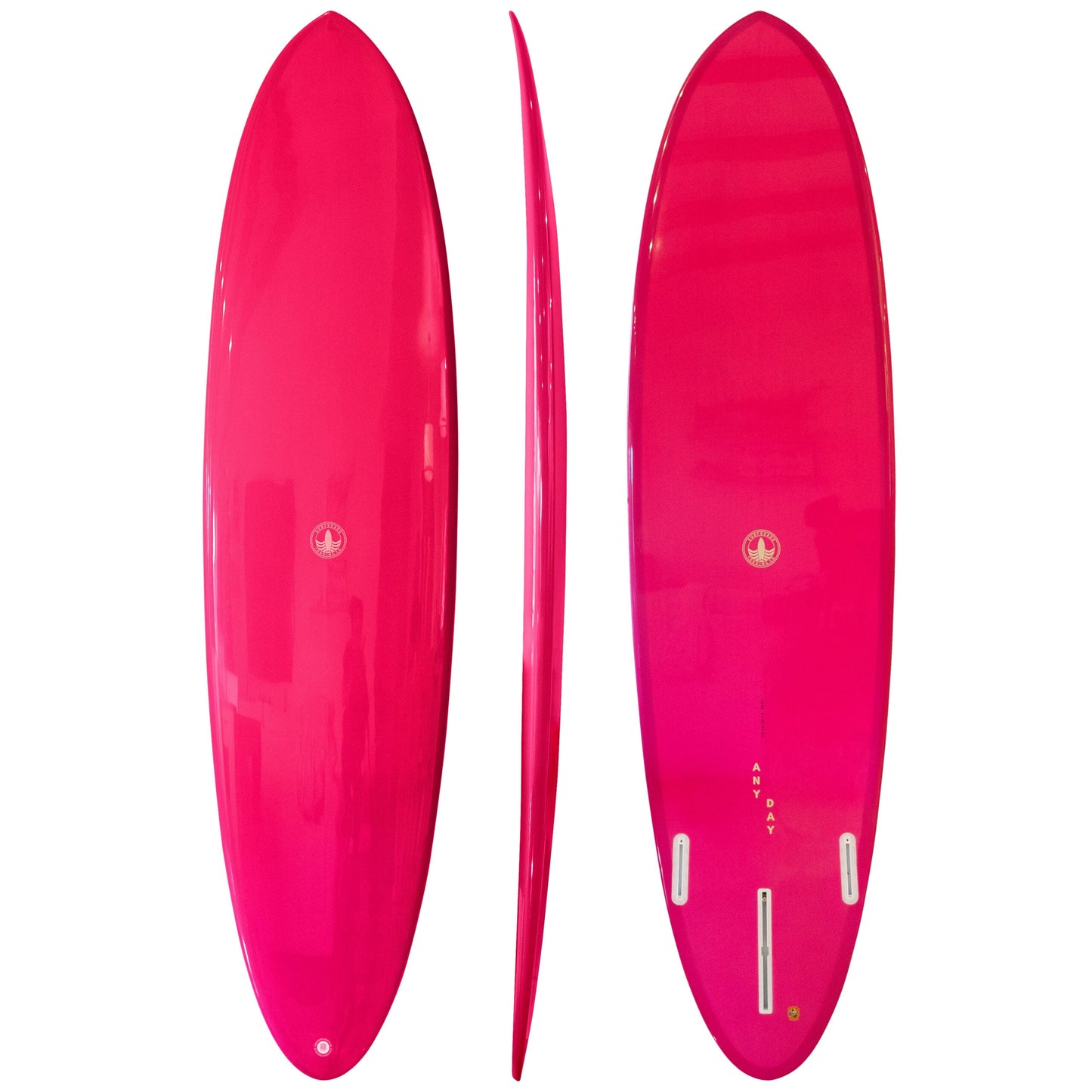 ANY DAY Mid Length Surfboard – Hot Pink EPS