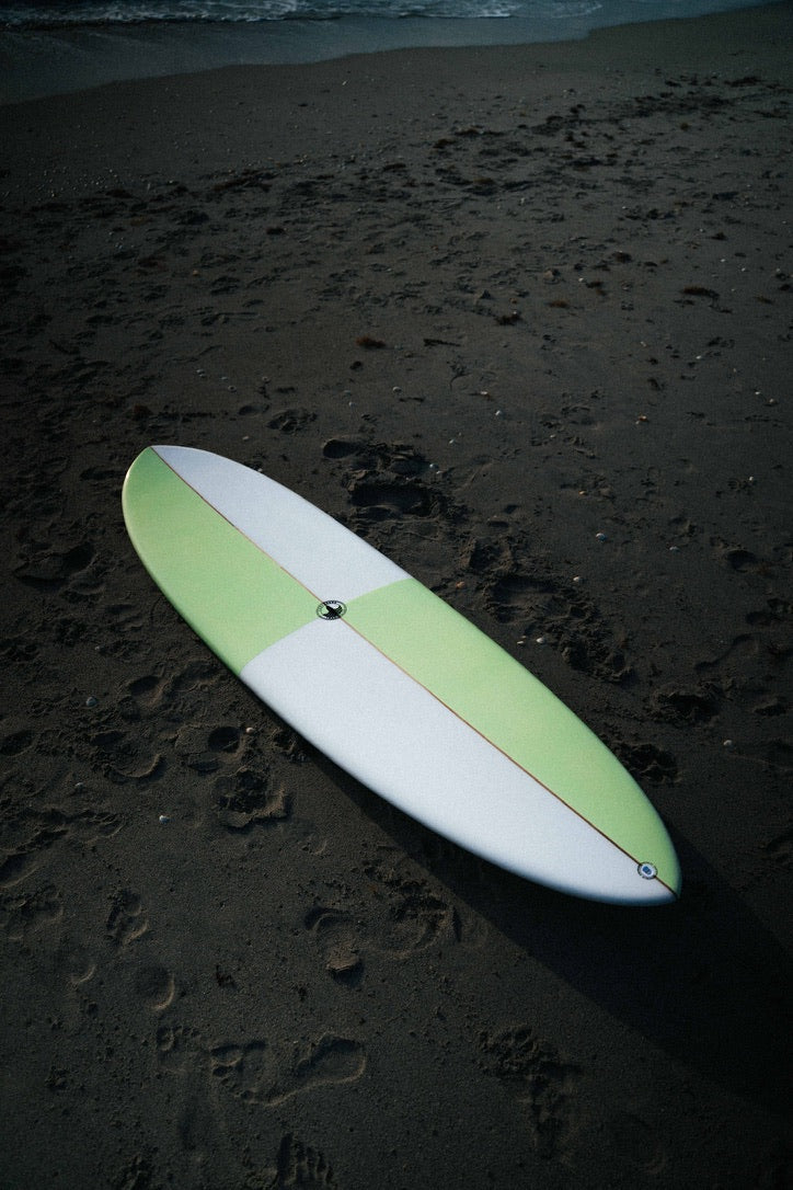Dumplin Mid Length Surfboard – Checkered Sea Glass
