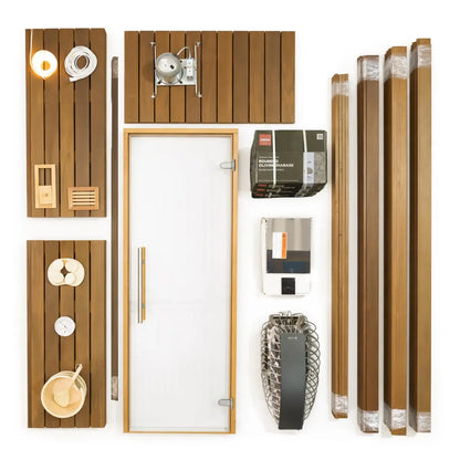 Custom Indoor Sauna Room - 5' x 6' x 8' - Finnish Sauna Builders