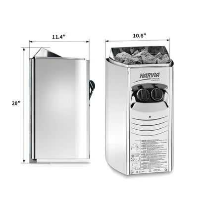 Harvia Vega Compact 3500 3.5KW Sauna Heater with Built-in Control - Finnish Sauna Builders